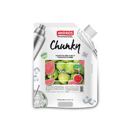 Andros Chunky Pink Guava 1kg